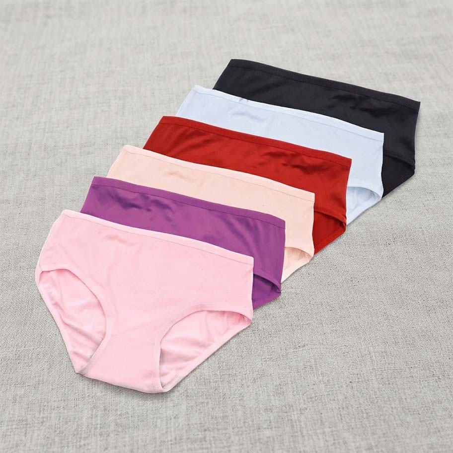Pack Of 3 Girl Briefs Women's Panties Cotton Underwear - Apparel Product Designed For Wear And Daily Undergarment Routine (Random Color)